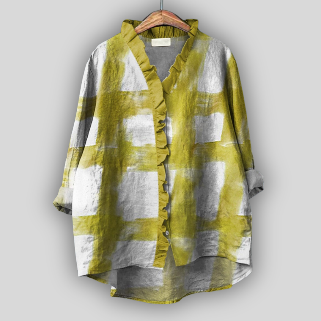 Linen Bluzica s Volanima