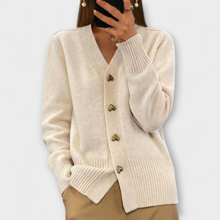 Marij – Ženski pulover s V-izrezom u vintage stilu
