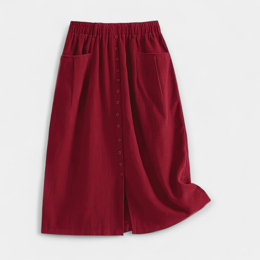 Midi Suknja s Vintage Stilom