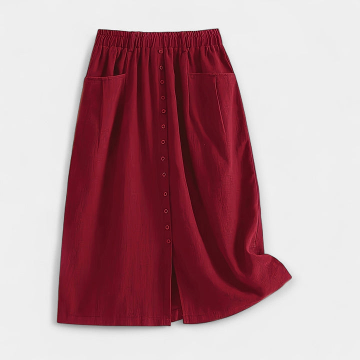 Midi Suknja s Vintage Stilom