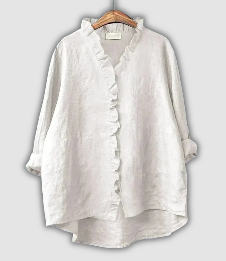 Linen Bluza Kava Smirenost