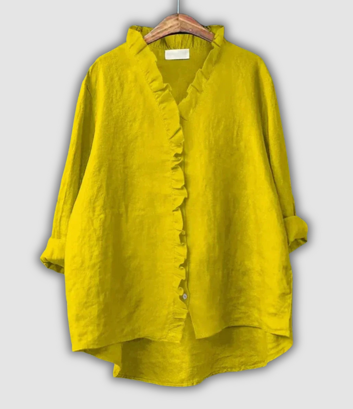 Linen Bluza Kava Smirenost