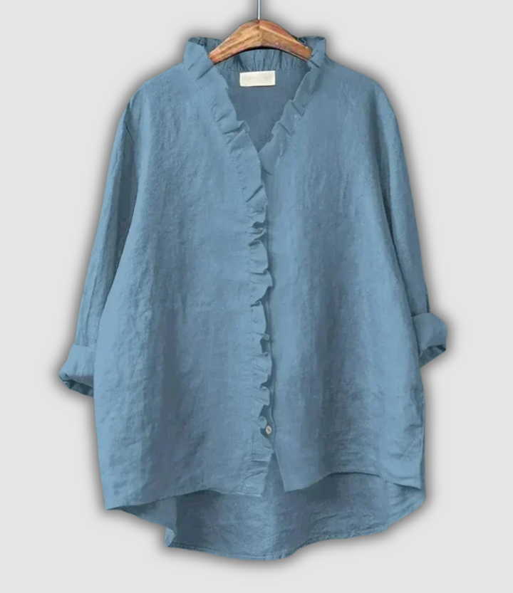 Linen Bluza Kava Smirenost