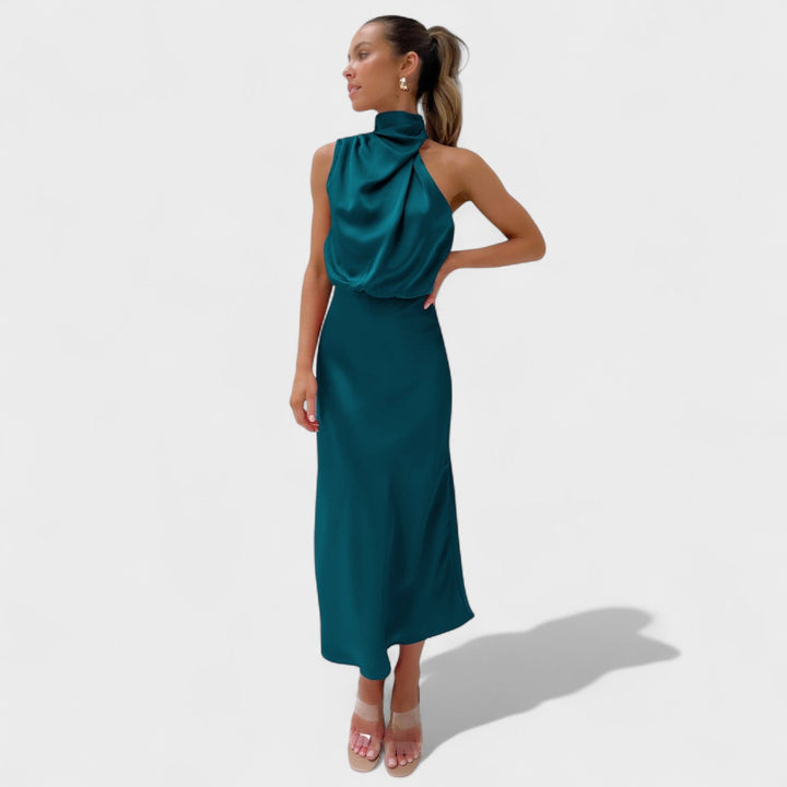 Ružica - Elegantna Svilena Haljina