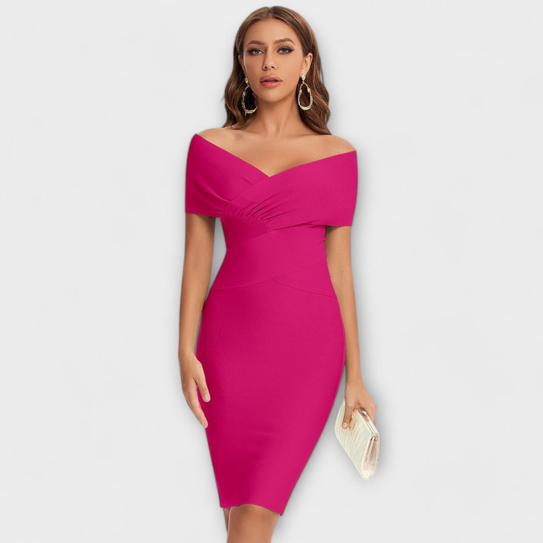 Marija - Elegantna haljina s V izrezom