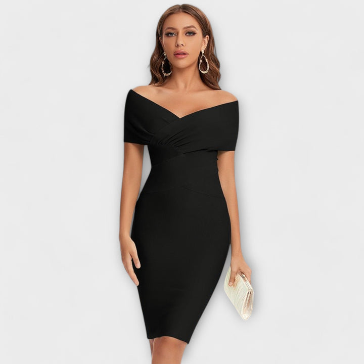 Marija - Elegantna haljina s V izrezom