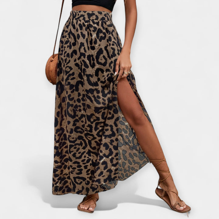 Leopard Midi Suknja